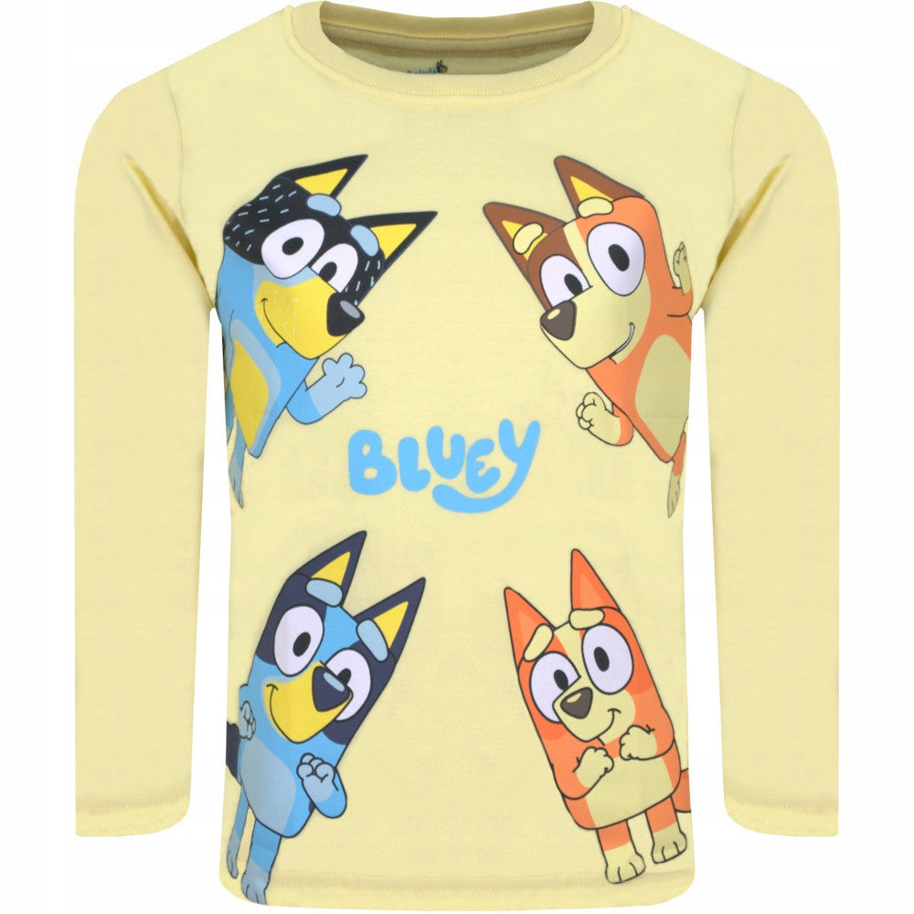 Bluey Let's Do Yellow Kinder Langarm-Oberteil, 3 Jahre / 98 cm