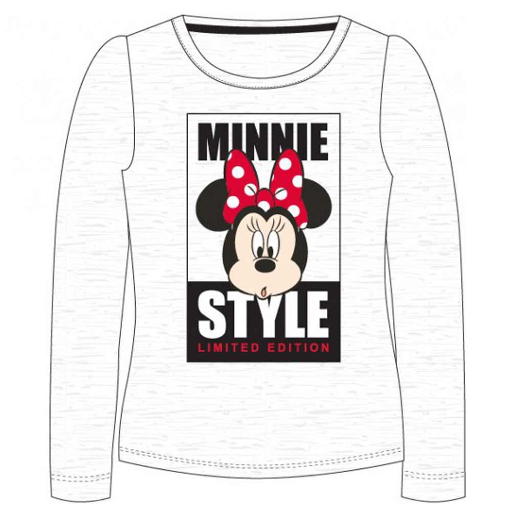 Disney Minnie Style Grey Kinder langärmeliges Oberteil, 7 Jahre / 122 cm