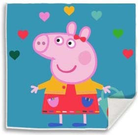 Peppa Wutz Hearts Magisches Handtuch, Gesichtstuch 30x30cm