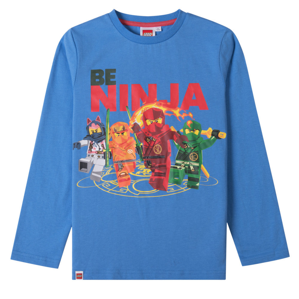 Lego Be Ninja Blue Ninjago Kinderlangarmshirt, Oberteil 3 Jahre / 98 cm