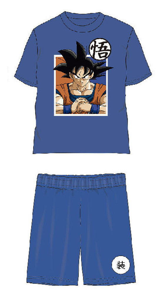 Dragon Ball Saiyan Blue Kinderkurzer Schlafanzug 7 Jahre / 122 cm