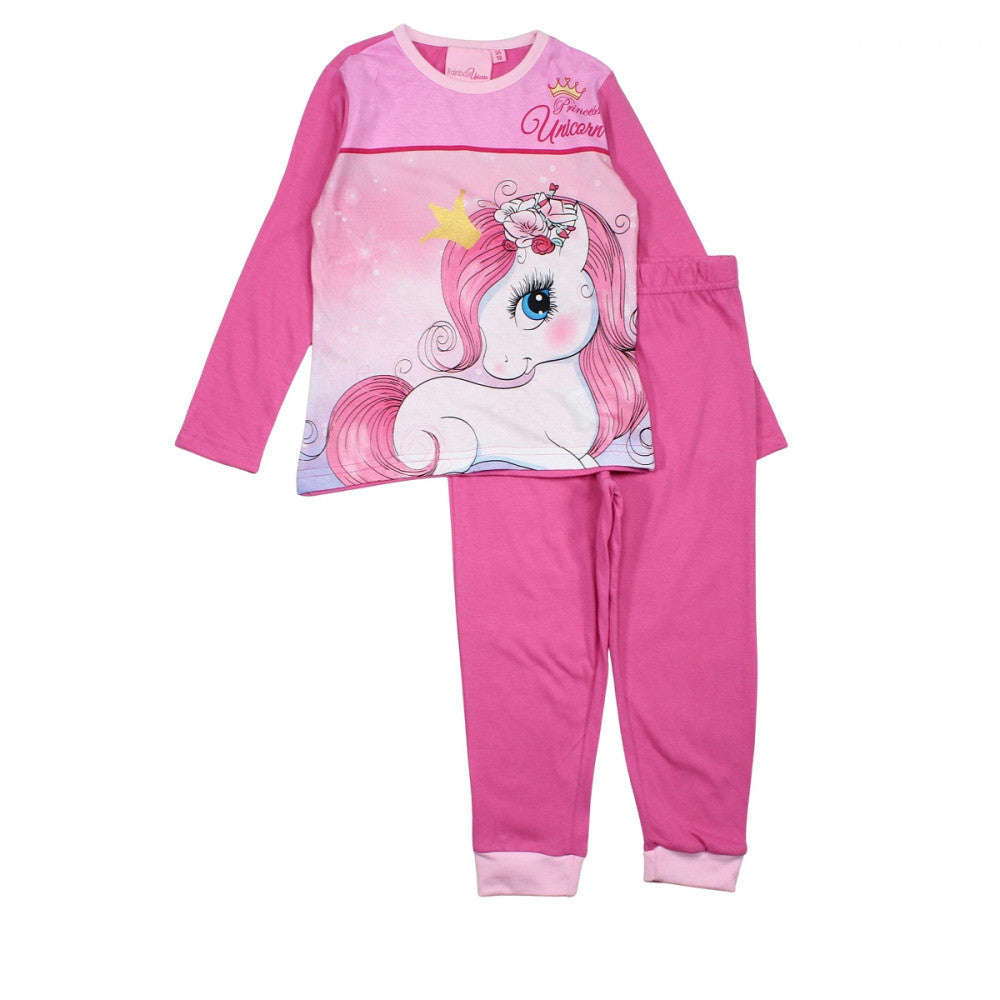 Einhorn Princess Pink Kinder lange Schlafanzüge 8 Jahre / 128 cm