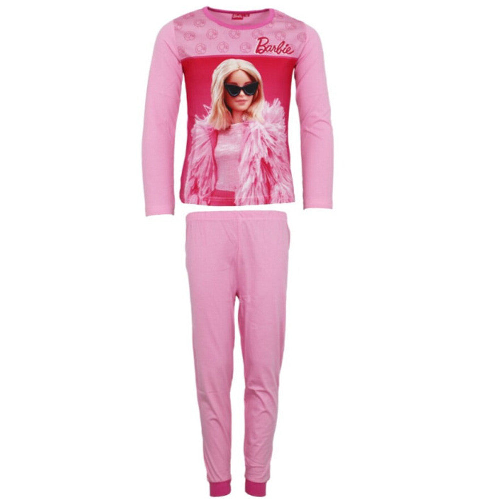Barbie Elegant Light Pink Kinder lange Schlafanzüge 8 Jahre / 128 cm
