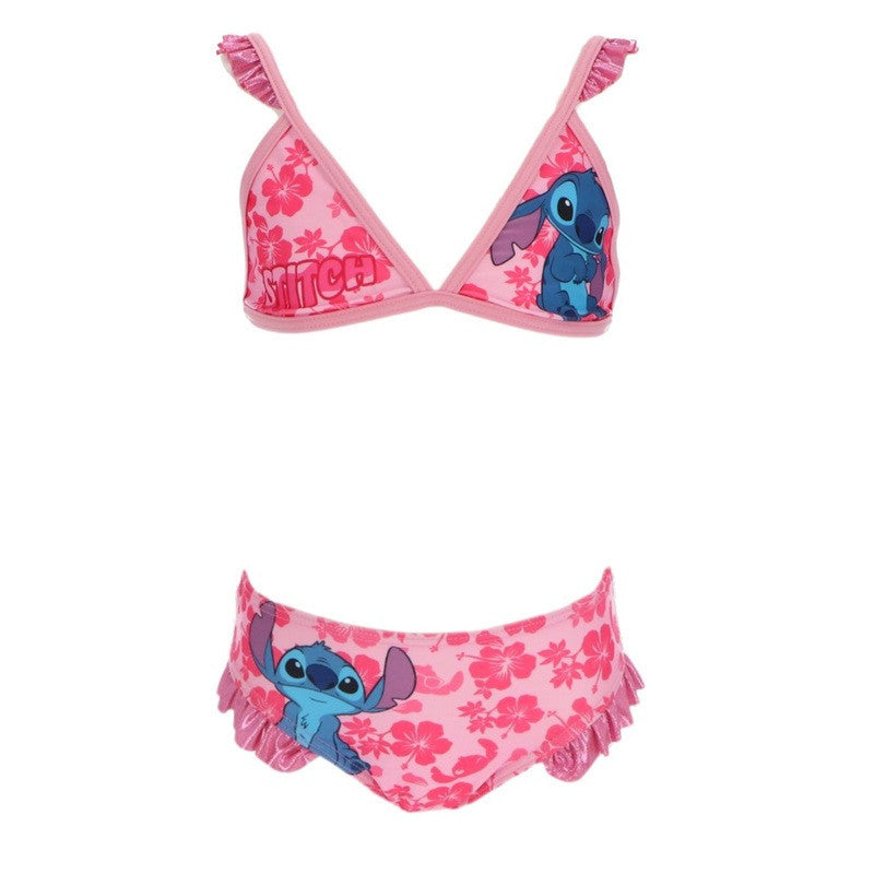 Disney Lilo und Stitch Hibiscus Pink Kinder Badeanzug, Bikini 3 - 4 Jahre / 98 - 104 cm