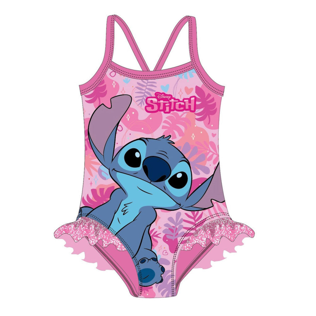 Disney Lilo und Stitch Bliss Pink Kinder Badeanzug, Schwimmer 3/4 Jahre