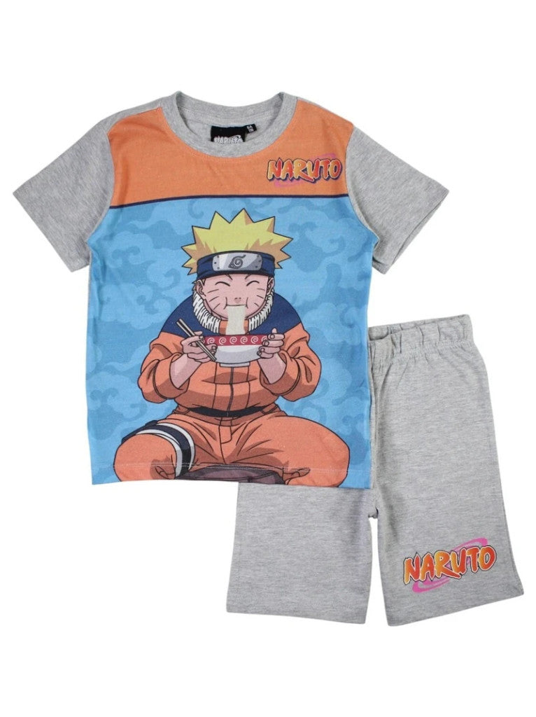 Naruto Ramen Grey Kinder-Kurzpyjama 6 Jahre / 116 cm