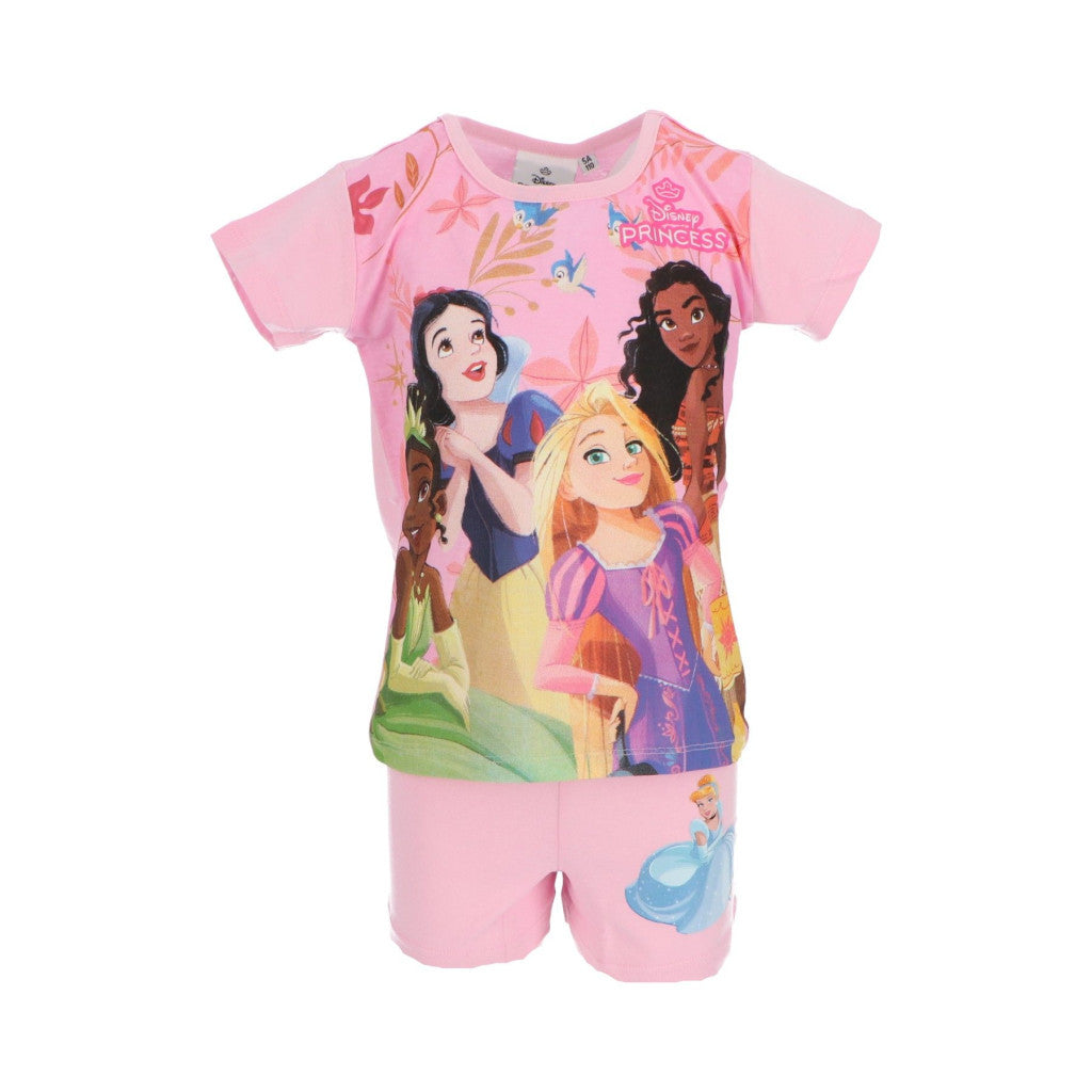 Disney Prinzessin Friendship Light Pink Kinderkurzpyjama 4 Jahre / 104 cm