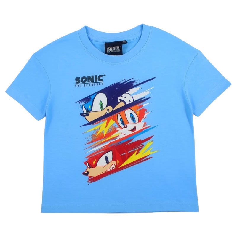Sonic the Hedgehog Speed Rush Light Blue Kinder kurzärmeliges Oberteil, 6 Jahre / 116 cm
