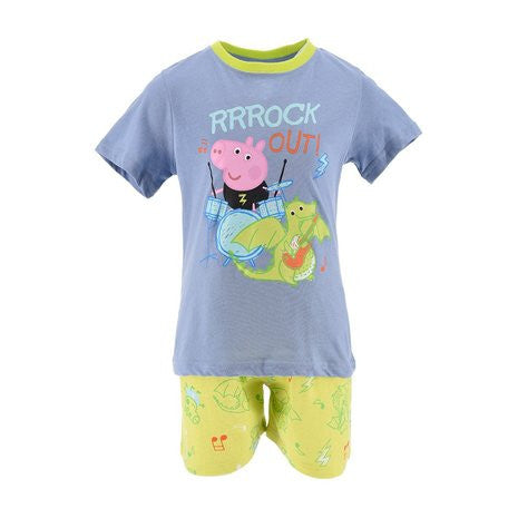 Peppa Wutz Rock Out Blue kurze Kinder-Pyjama 4 Jahre / 104 cm