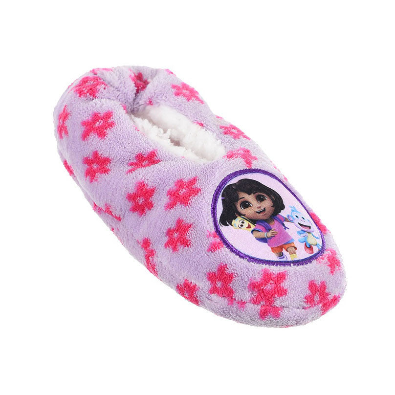 Dora the Explorer Flower Purple Kinderwinterpantoffeln 27/30