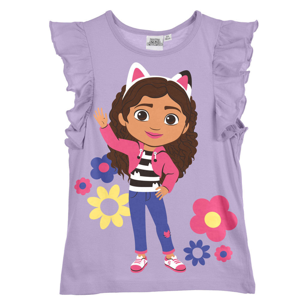 Gabby's Dollhouse Flowers Kinder Kurzshirt, Top 8 Jahre