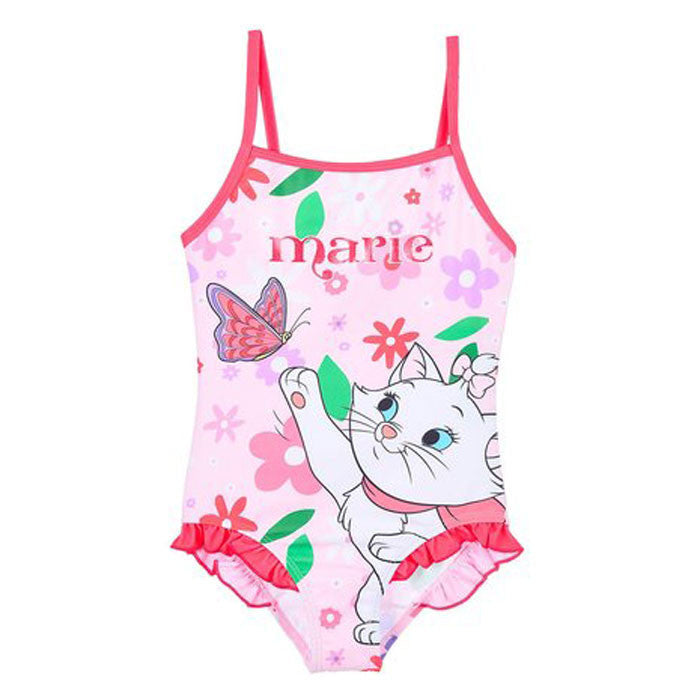 Disney Marie Flowers Pink Katzen Kinder Badeanzug, Schwimmen 6 Jahre / 116 cm