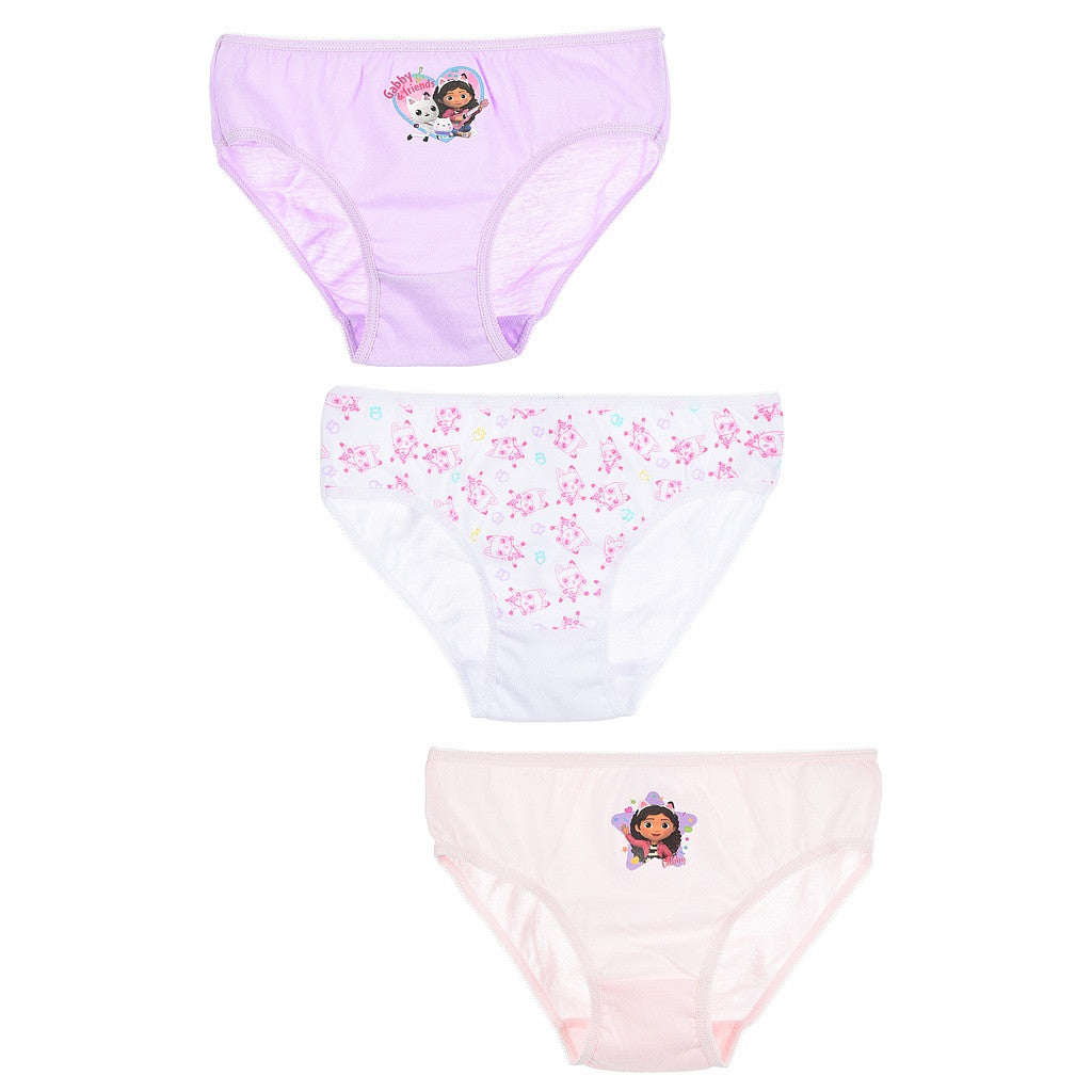 Gabby's Dollhouse Kinderunterwäsche, Unterhosen 3 Stück/Packung 5/6 Jahre