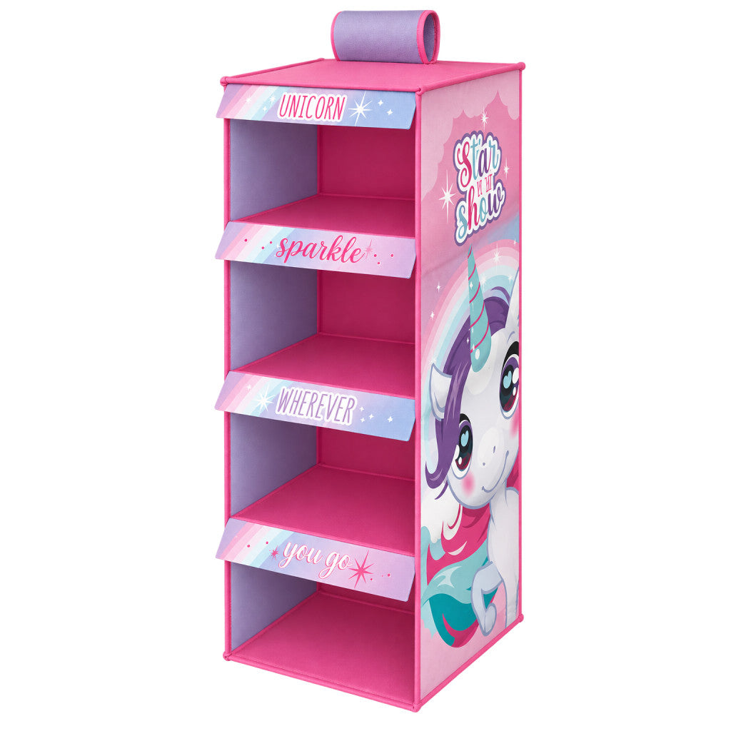 Einhorn Sparkle Hängender Schrankorganisator 4-teilig