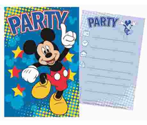 Disney Mickey Party Einladung