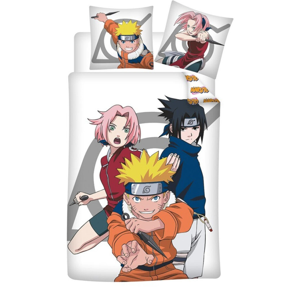 Naruto Ninja Bettwäsche 140×200cm, 65×65 cm