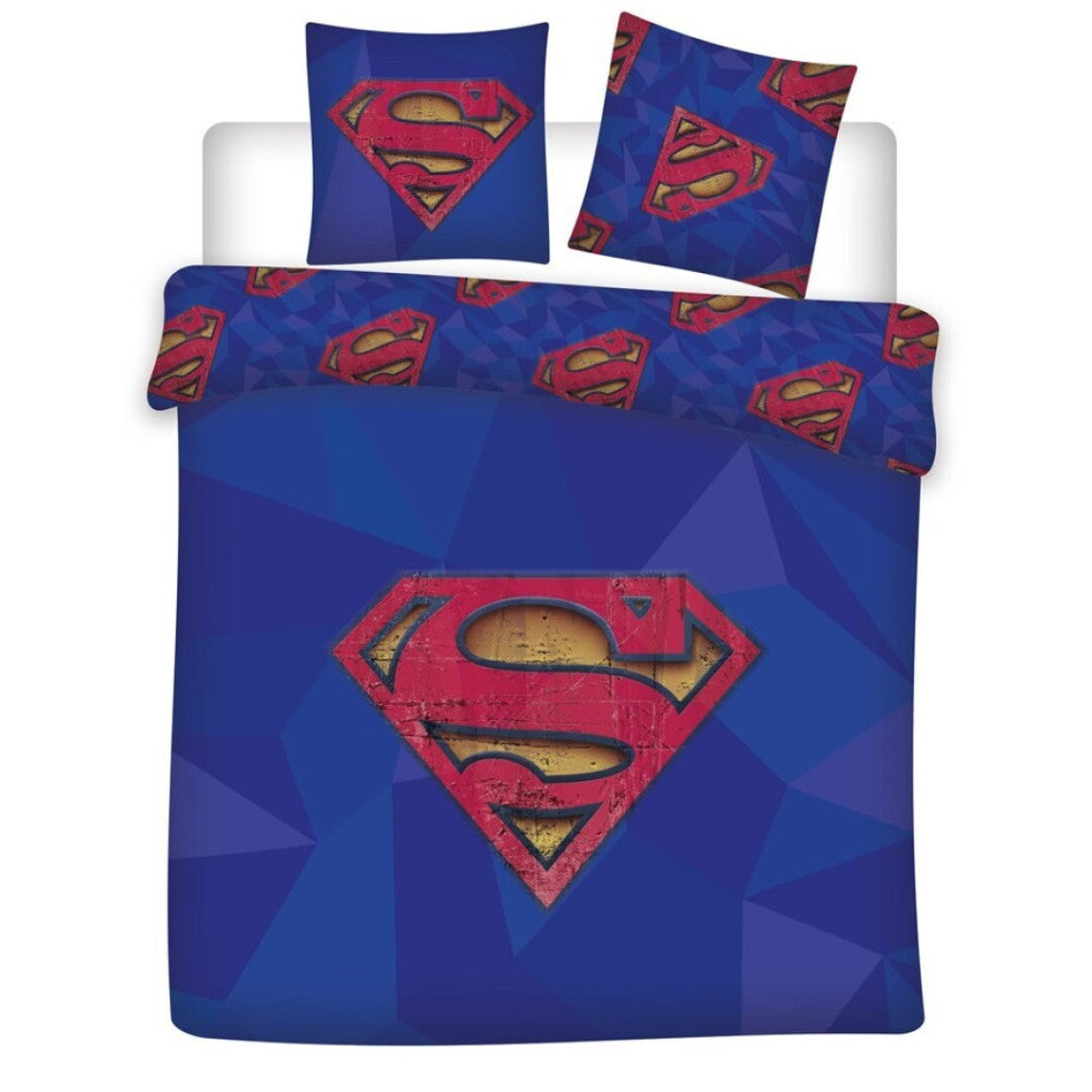 Superman Blue doppel, Doppelbett Bettbezug 240×220cm, 65x65 cm