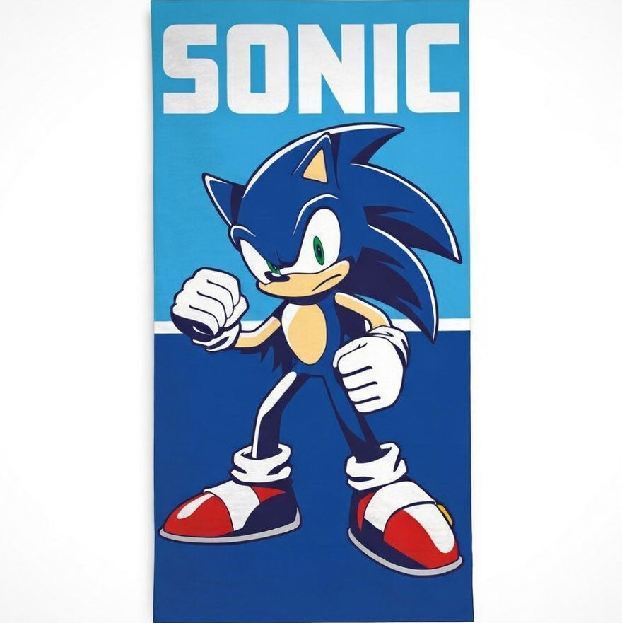 Sonic the Hedgehog Ready to Run Badetuch, Strandtuch 70x140cm (Schnelltrocknend)