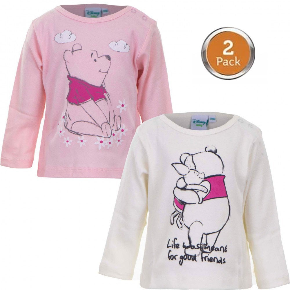 Disney Winnie Puuh Baby-T-Shirt, Oberteil 2 Stk. 74/80 cm