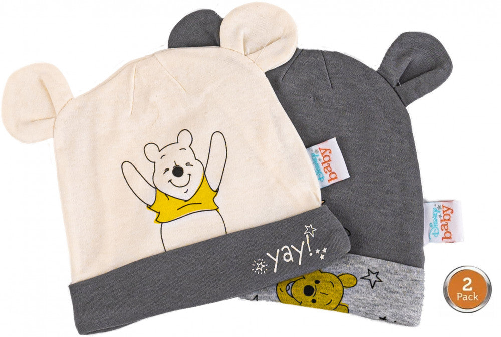 Disney Winnie Puuh Baby-Mütze 2er-Set 86/92 cm