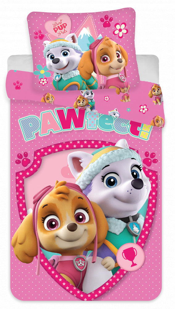 Paw Patrol Pawfect Kinderbettwäsche 100×135cm, 40×60 cm