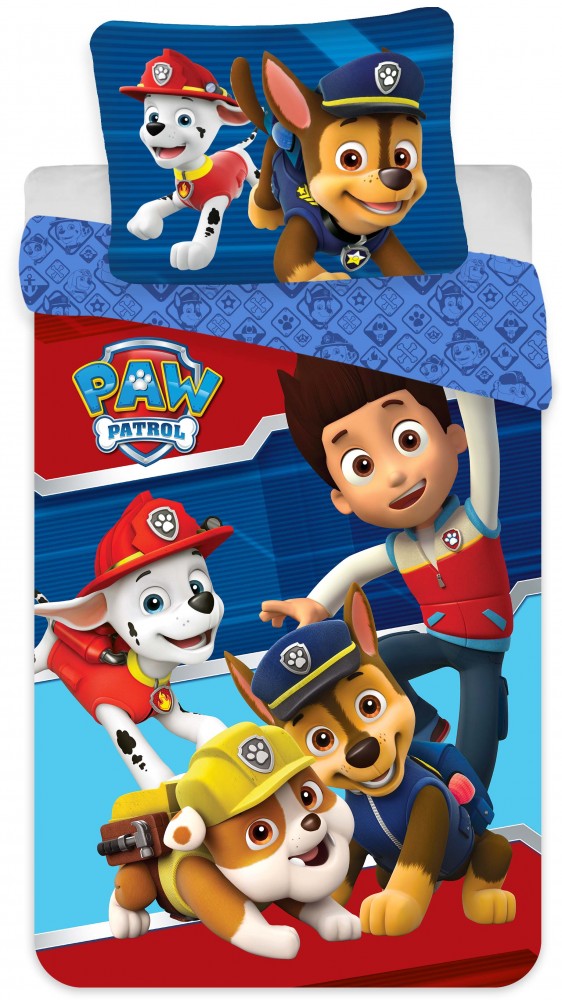 Paw Patrol Mikrofaser Bettwäsche 140×200cm, 70×90 cm
