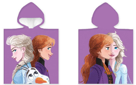 Disney Eiskönigin Purple Strandtuch Poncho 50x100 cm