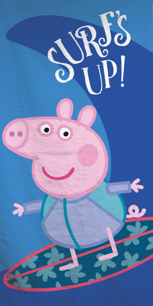 Peppa Wutz Surf Badetuch, Strandtuch 70x140cm