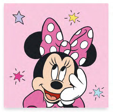 Disney Minnie Star Handtuch, Gesichtstuch, 30x30cm Handtuch