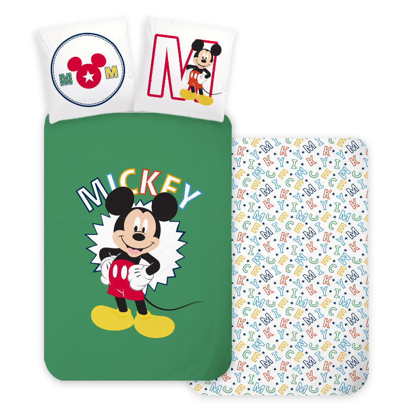 Disney Mickey Letters Bettwäsche 140×200cm, 70×90 cm