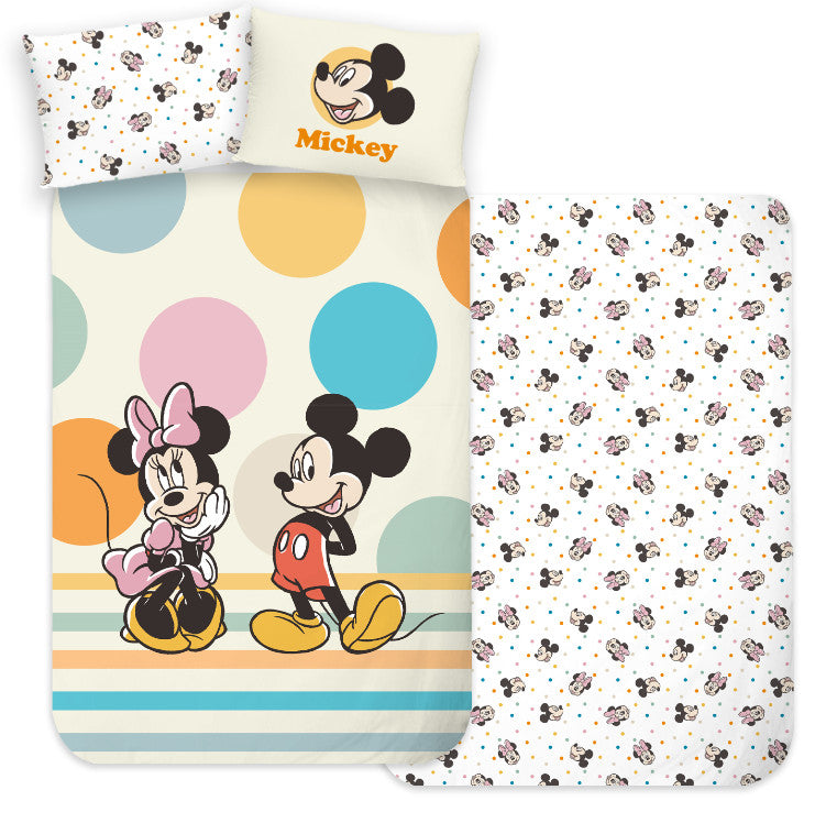 Disney Mickey Duo Kinder-Bettwäsche-Set 100×135 cm, 40×60 cm