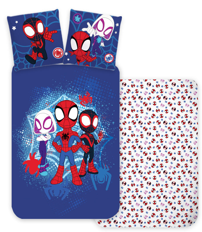 Spiderman City Adventures Kinder Bettbezug 100×135 cm, 40×60 cm