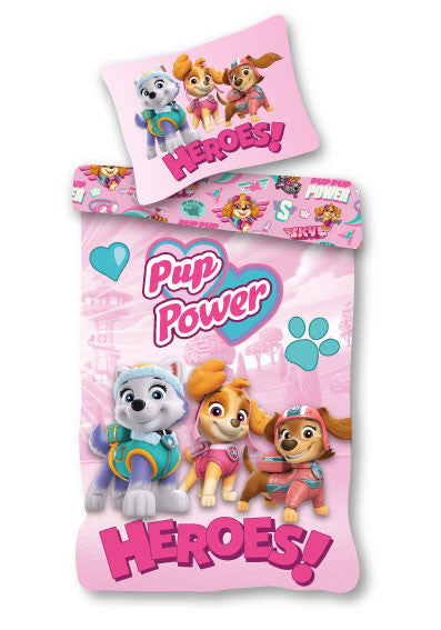 Paw Patrol Heroes! Kinderbettwäsche Set 100×135cm, 40×60 cm