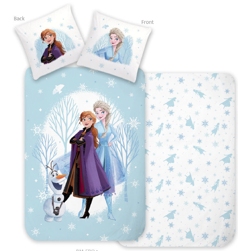 Disney Eiskönigin Wonderland Kinder, Kindergarten Bettwäscheset 100×135 cm, 40×60 cm