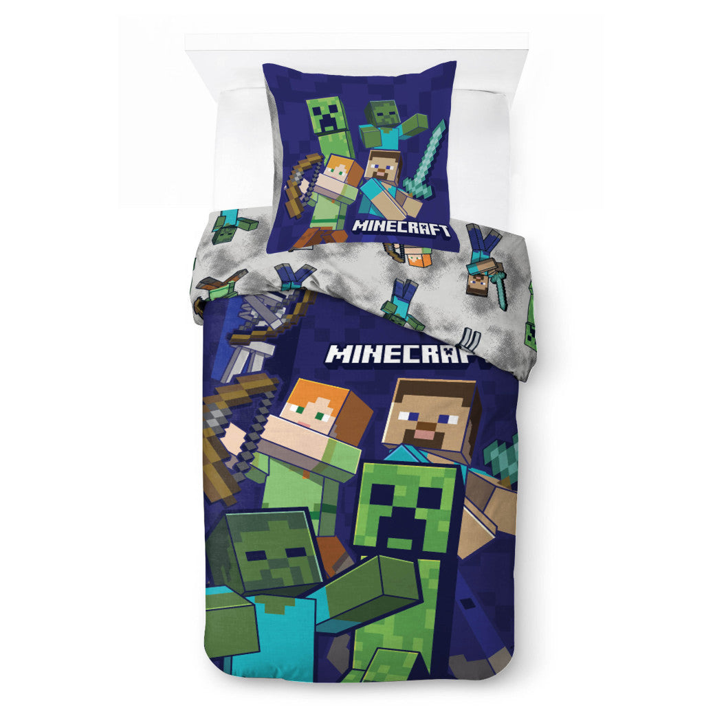 Minecraft Realms Bettwäsche 140×200cm, 70×90 cm