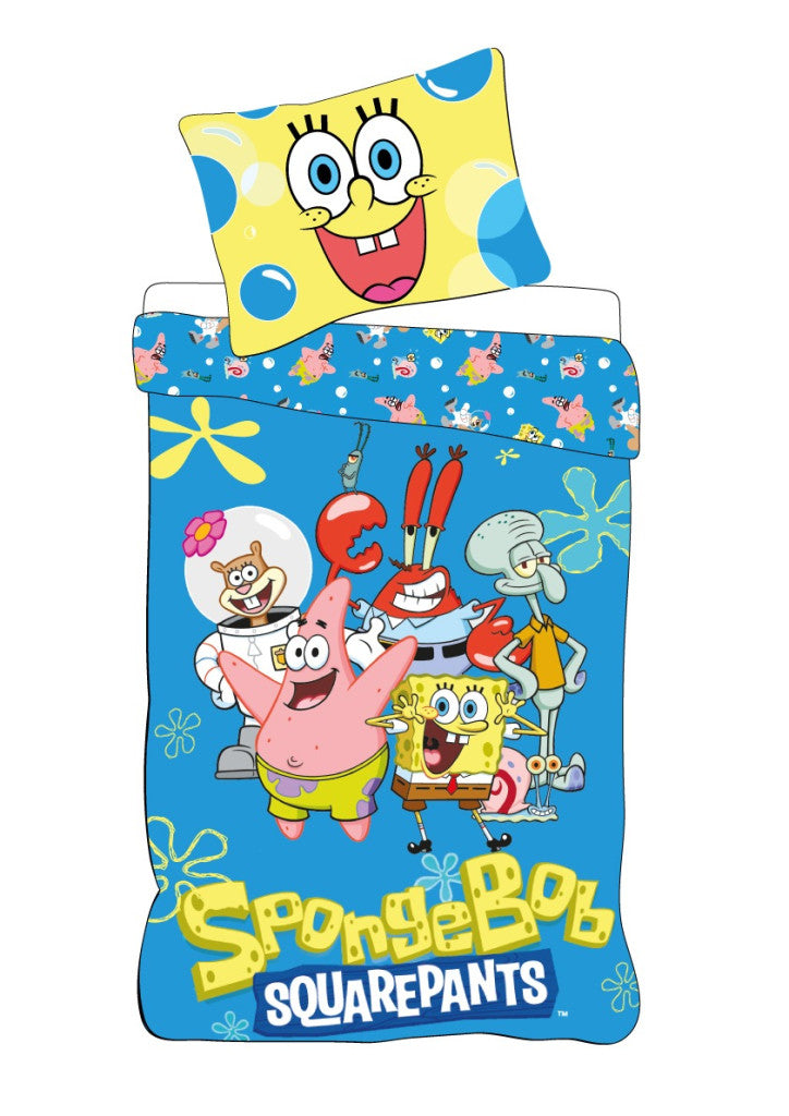 SpongeBob Schwammkopf Sea Squad Bettwäsche 140×200cm, 70×90 cm