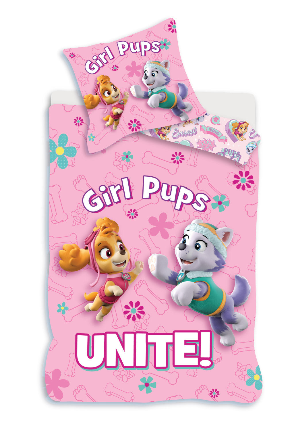Paw Patrol Unite Kinder-Bettwäsche-Set 100×140cm, 40×45 cm