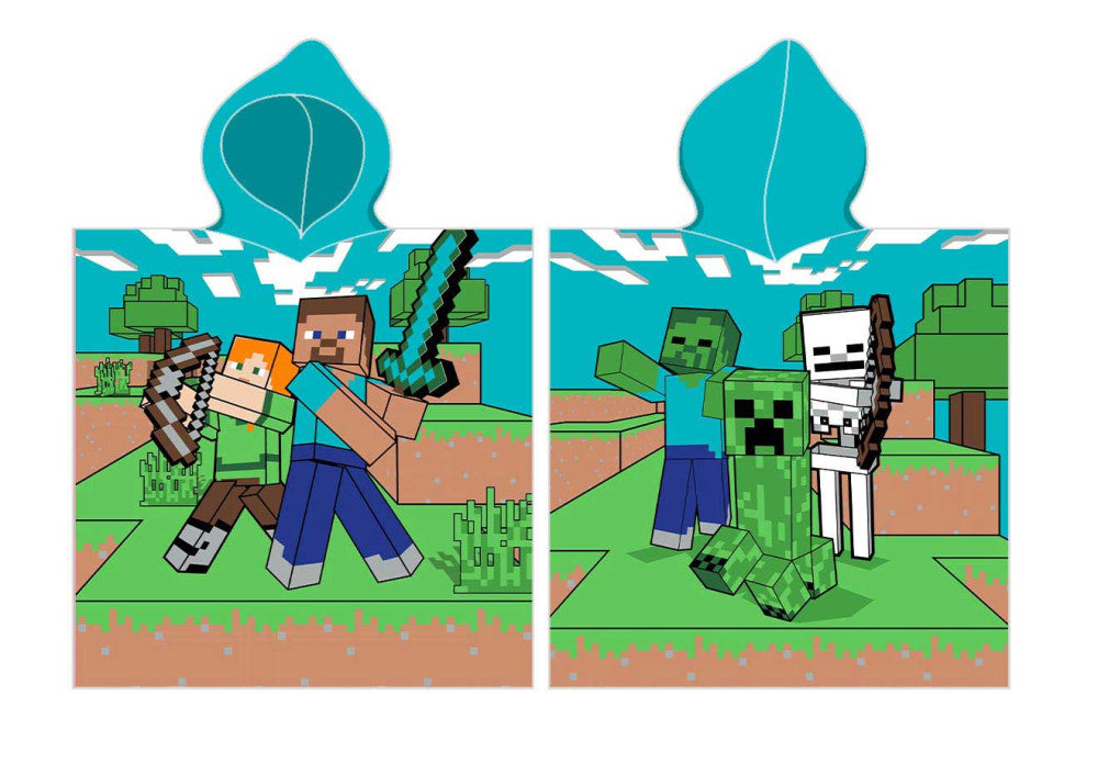 Minecraft Diamond Defender Strand-Poncho-Handtuch 50x115 cm