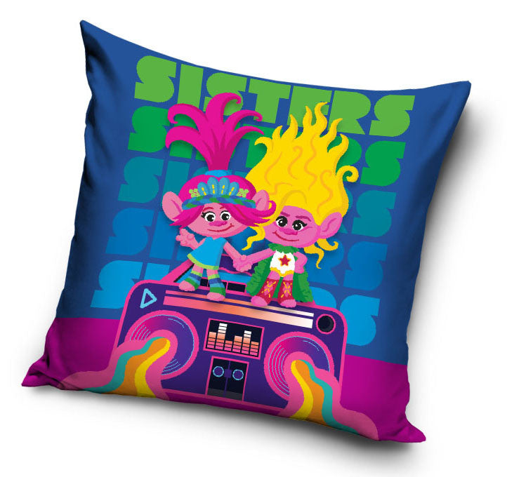 Trolls Prime Musik Kissenbezug 40x40 cm Samt