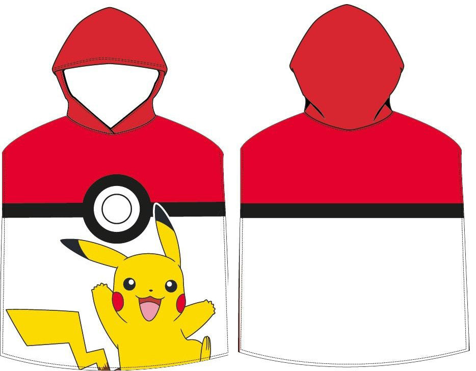 Pokémon Pokeball Strandtuch Poncho 50x115 cm