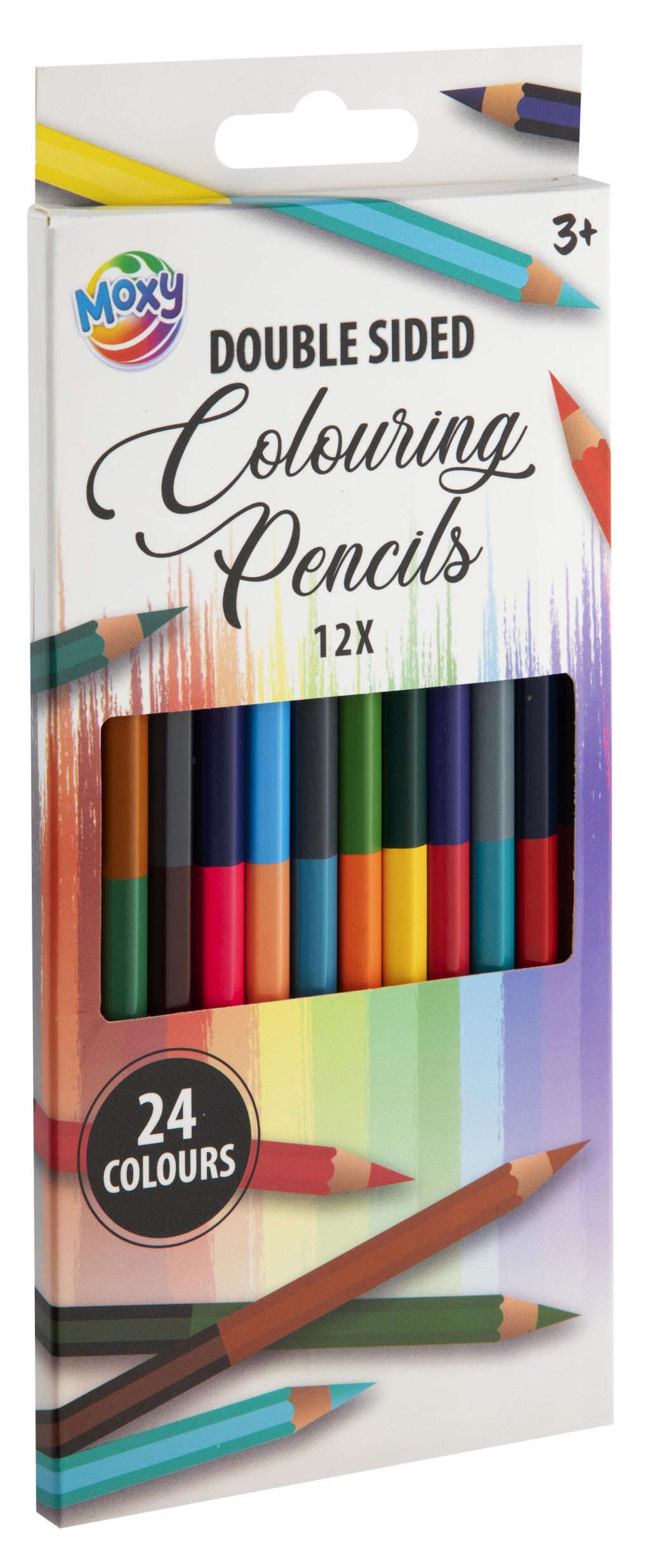 Farbe Moxy Doppelseitiges Bleistift-Set, 12-teilig