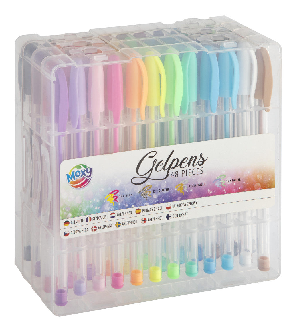 Farbe Moxy 48-teiliges Gelstift-Set in der Box