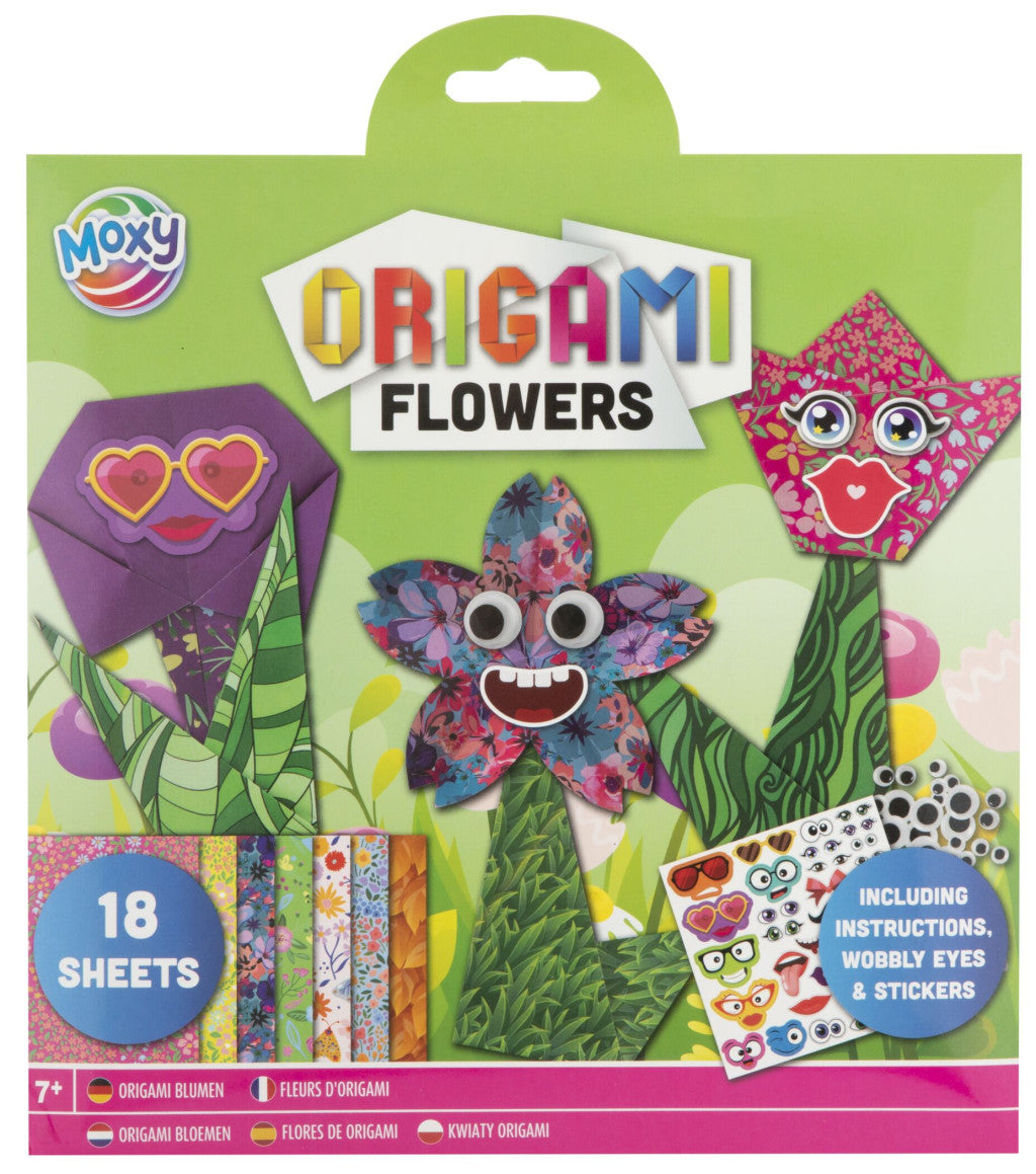 Farbe Flowers Origami-Blumen mit Zubehör
