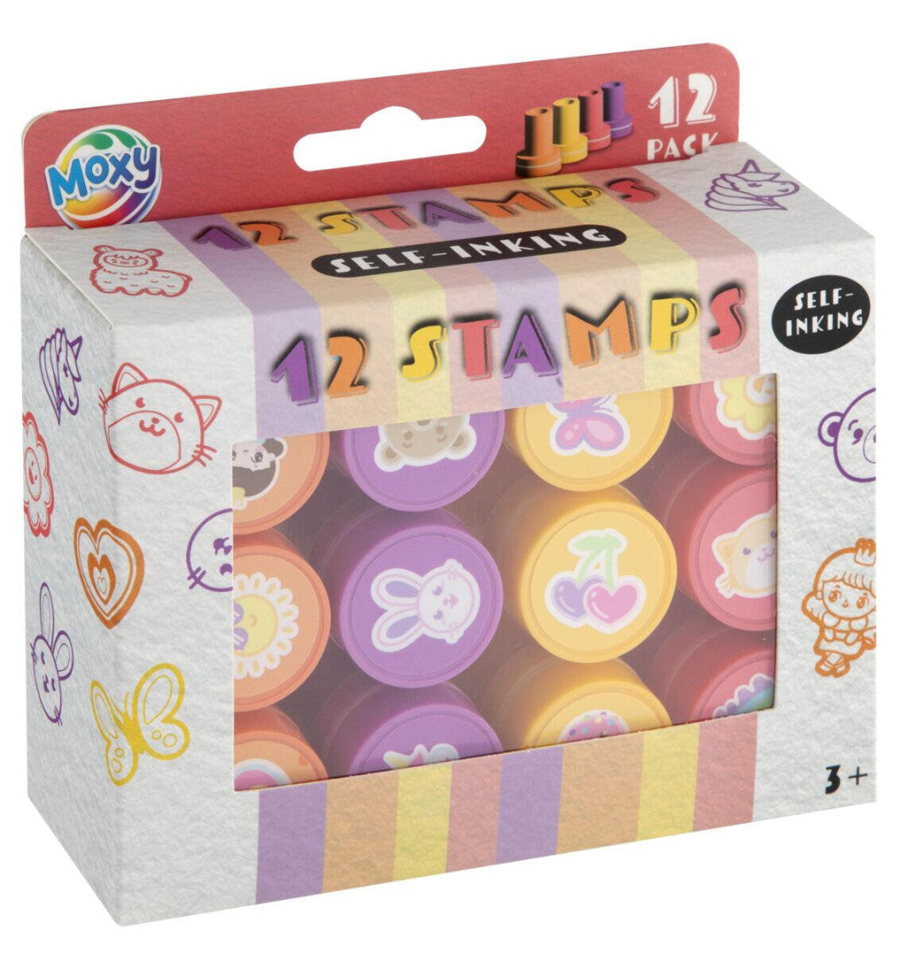 Tiere Pink Stempelset 12-teilig