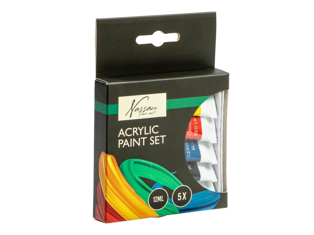 Farbe Nassau Acrylfarben-Set 5-teilig