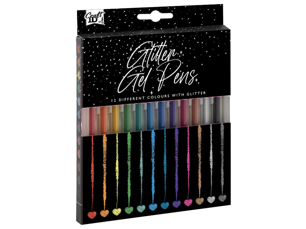 Farbe Craft Glitzer-Gelstift-Set, 12-teilig