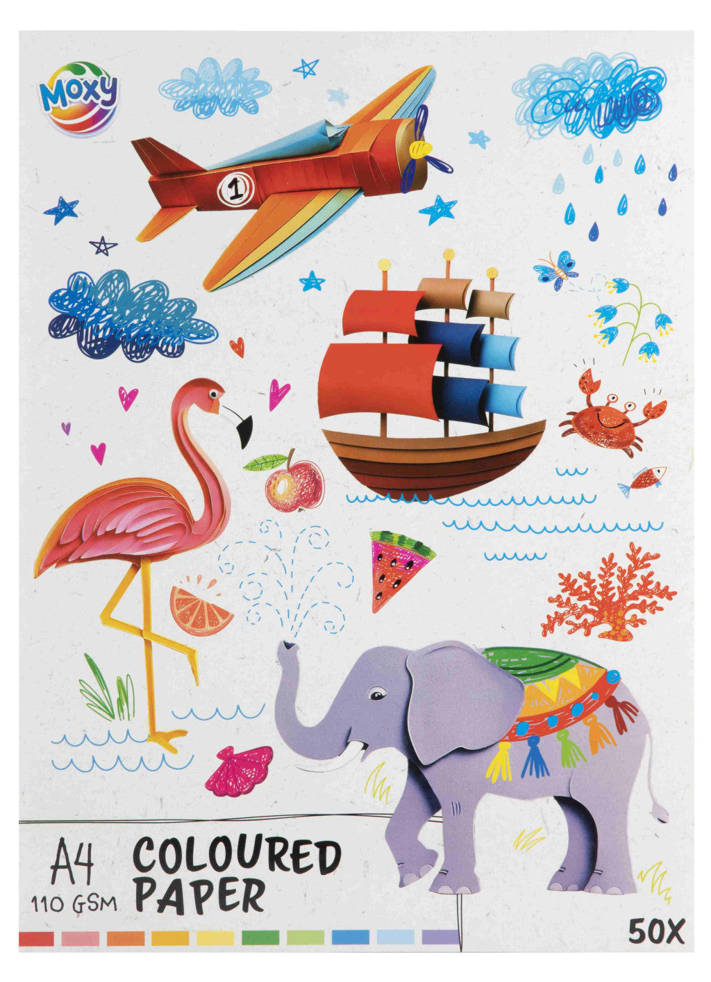 Farbe Moxy kreatives Papier Set 50 Blätter