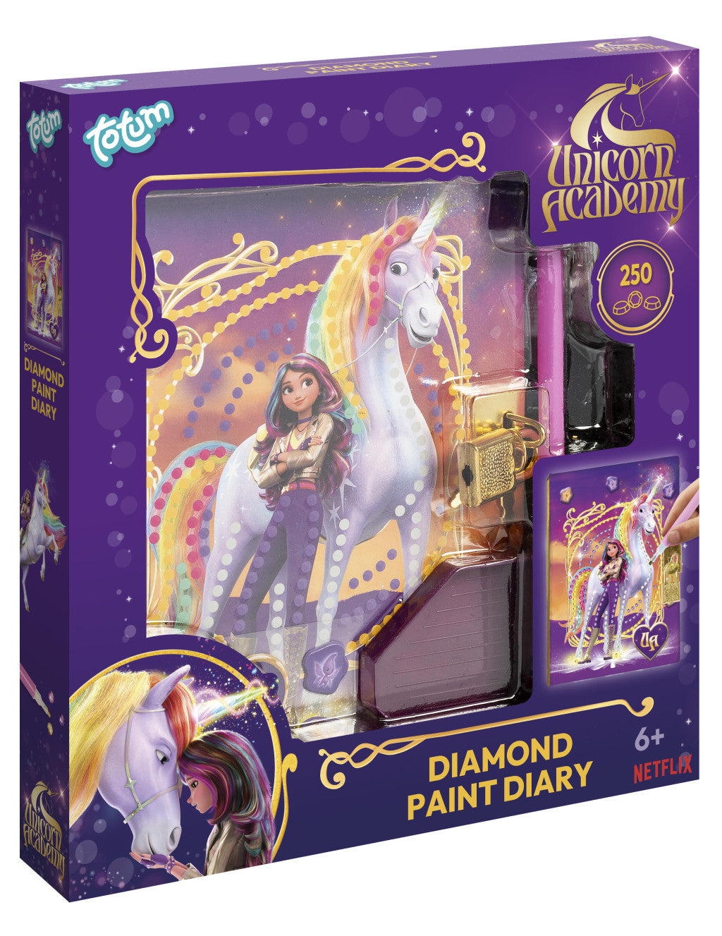Unicorn Academy Friends Diamantmalerei Schlossertagebuch