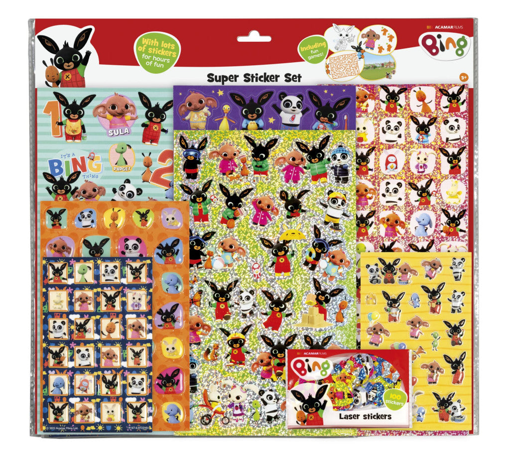Bing Fun Super Aufkleberset mit Spiel