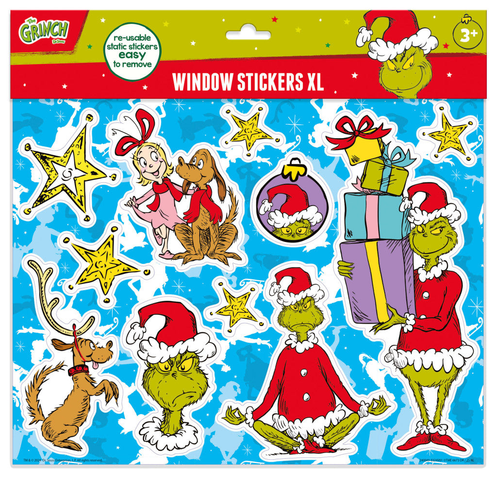 Der Grinch Dr Seuss Fenstermotiv Set XL